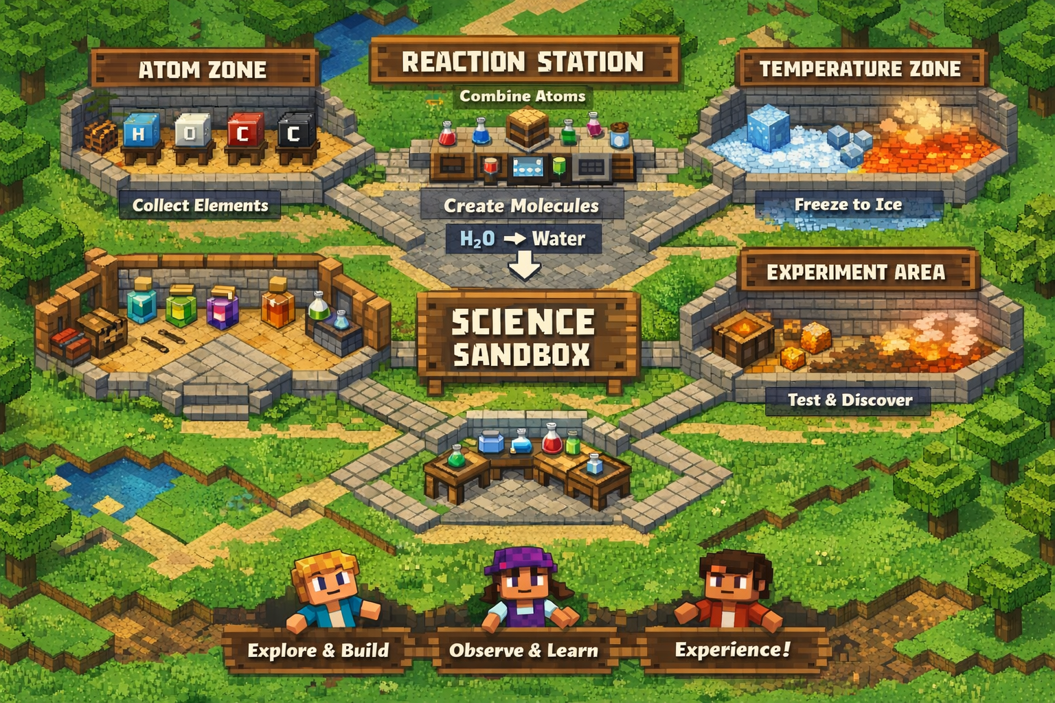 Minecraft Science Sandbox prototype